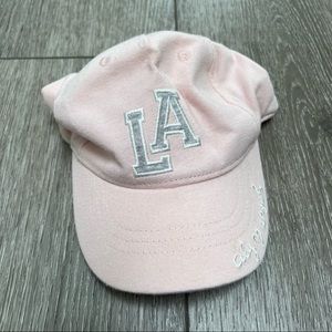 H&M LOS ANGELES BASEBALL HAT PINK 9-12MO